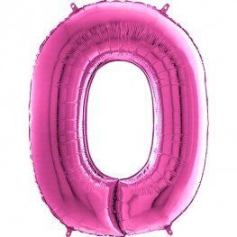 Hot Pink Number Balloons 40" - Muddy Boots Home UK