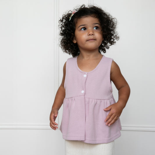 Dusky Pink Sleeveless Top