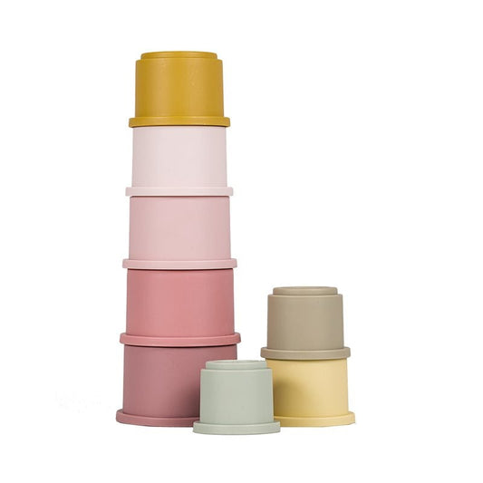 Copy of Little Dutch Stacking Cups Pink - Muddy Boots Home UK