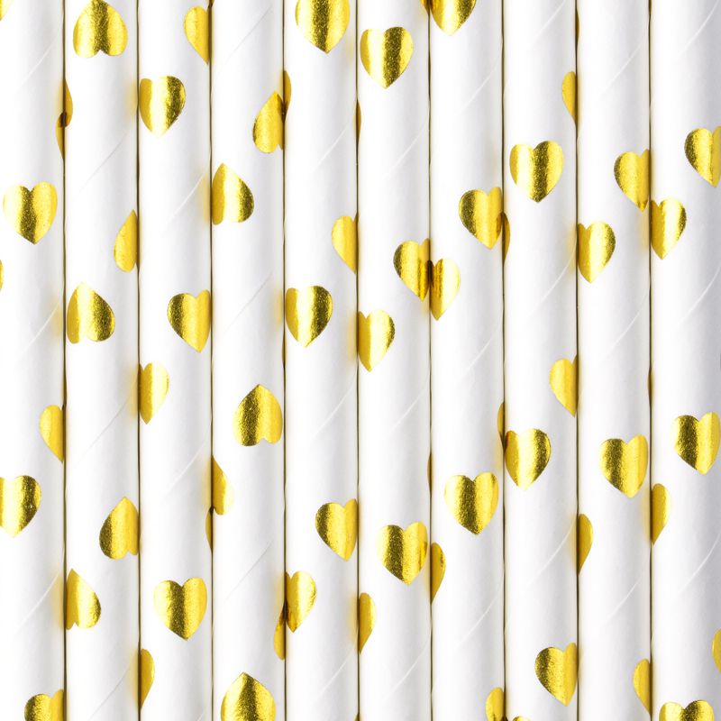 Gold Dot Paper Straws - Muddy Boots Home UK