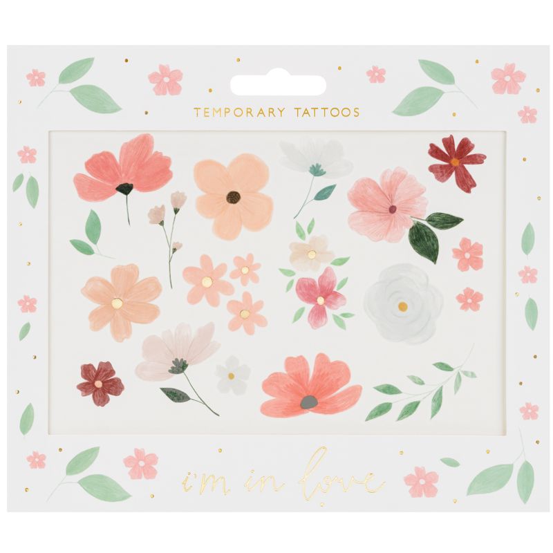 Flower Temporary Tattoos - Muddy Boots Home UK