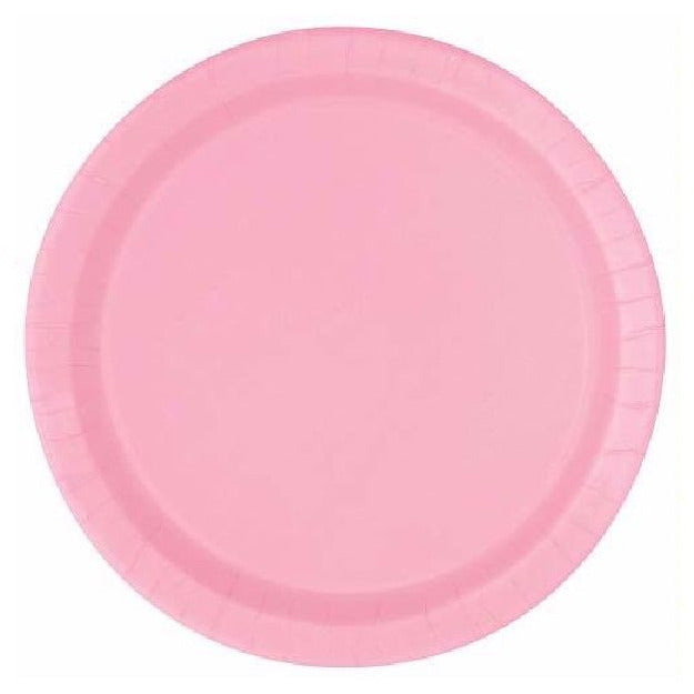 Large Pale Pink Plates 9" - Muddy Boots Home UK
