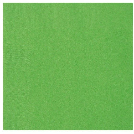 Lime Green Napkins Pack 20 - 25cm - Muddy Boots Home UK