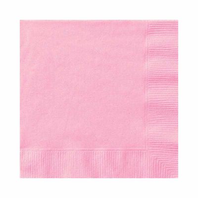 Lovely Pink Napkins Pack 20 - 25cm - Muddy Boots Home UK