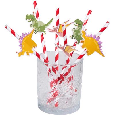 Dino Party Straws 6pk - Muddy Boots Home UK
