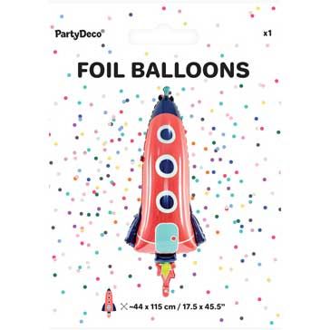 Rocket Shaped Foil Balloon