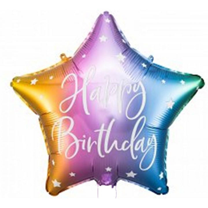 Happy Birthday Ombré Balloon