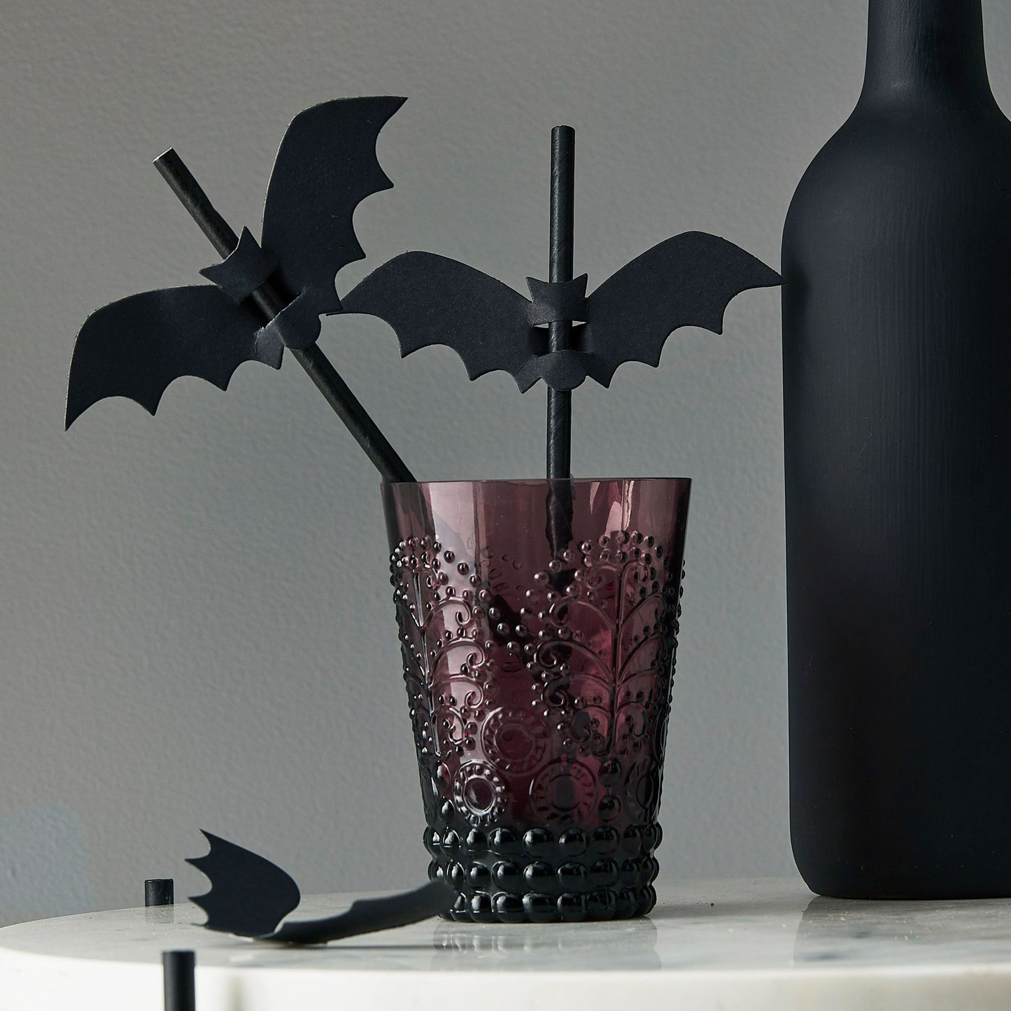 Halloween Bat Flag Paper Straws - Muddy Boots Home UK