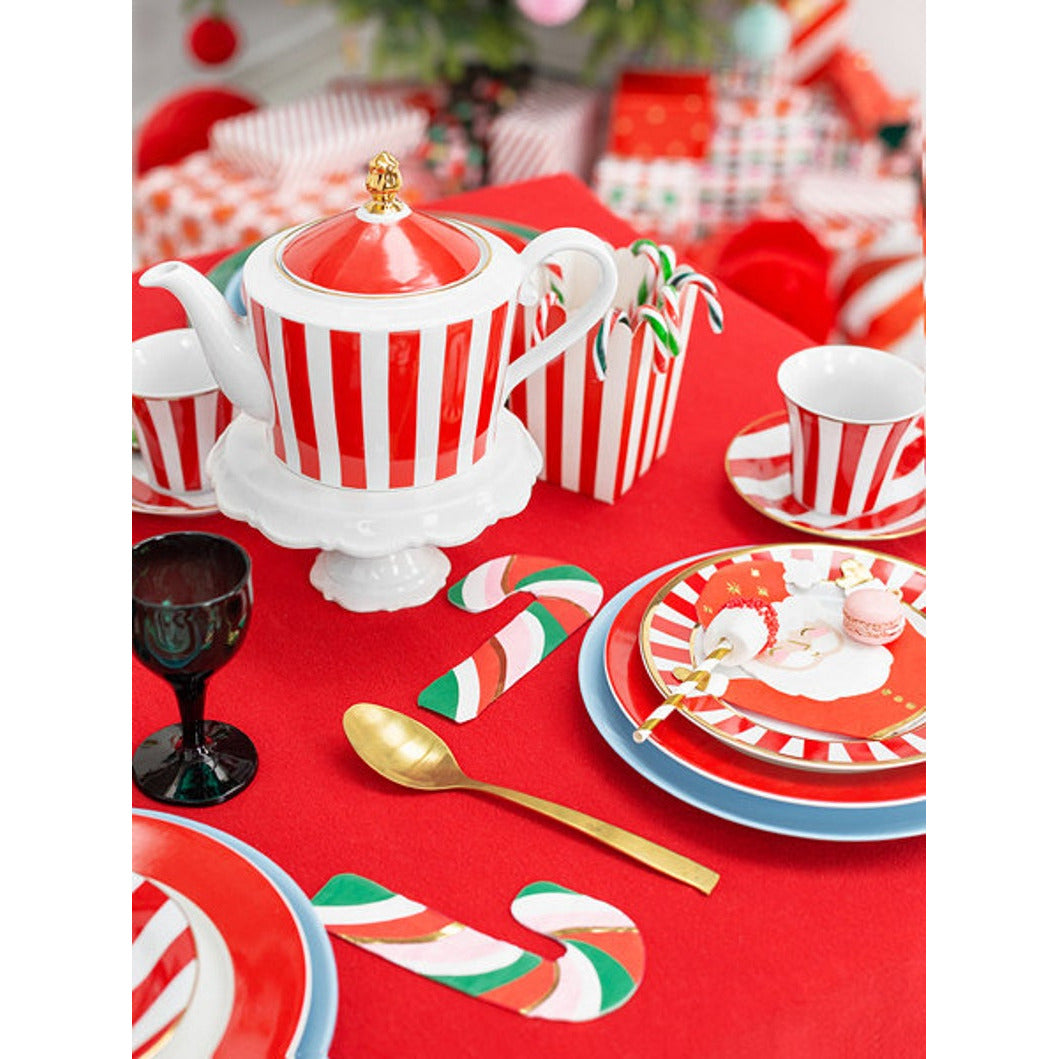 Candy Cane Napkins - Muddy Boots Home UK