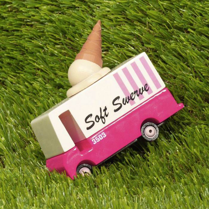 Candylab - Ice Cream Candyvan Wooden Toy Car - Muddy Boots Home UK