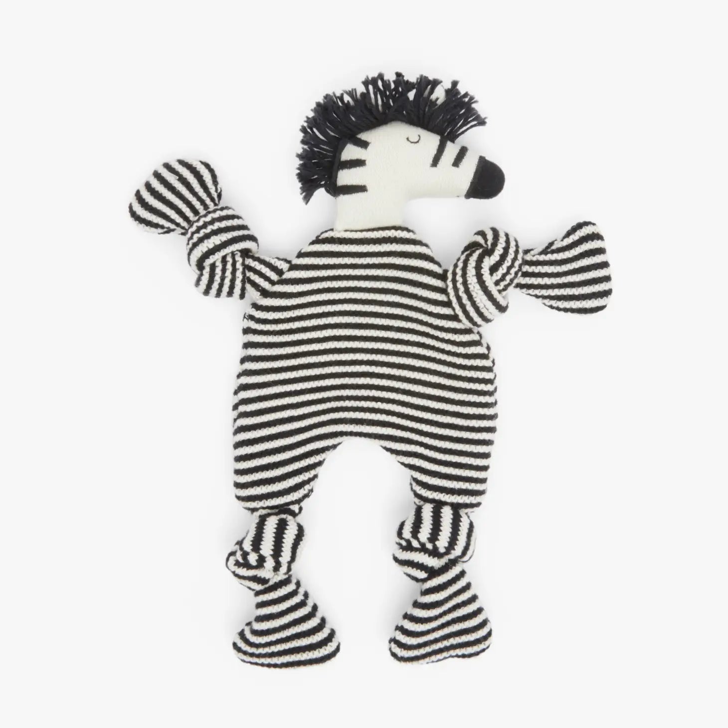 Cotton Knit Baby Comforter Cuddle Cloth - Zebra - Muddy Boots Home UK