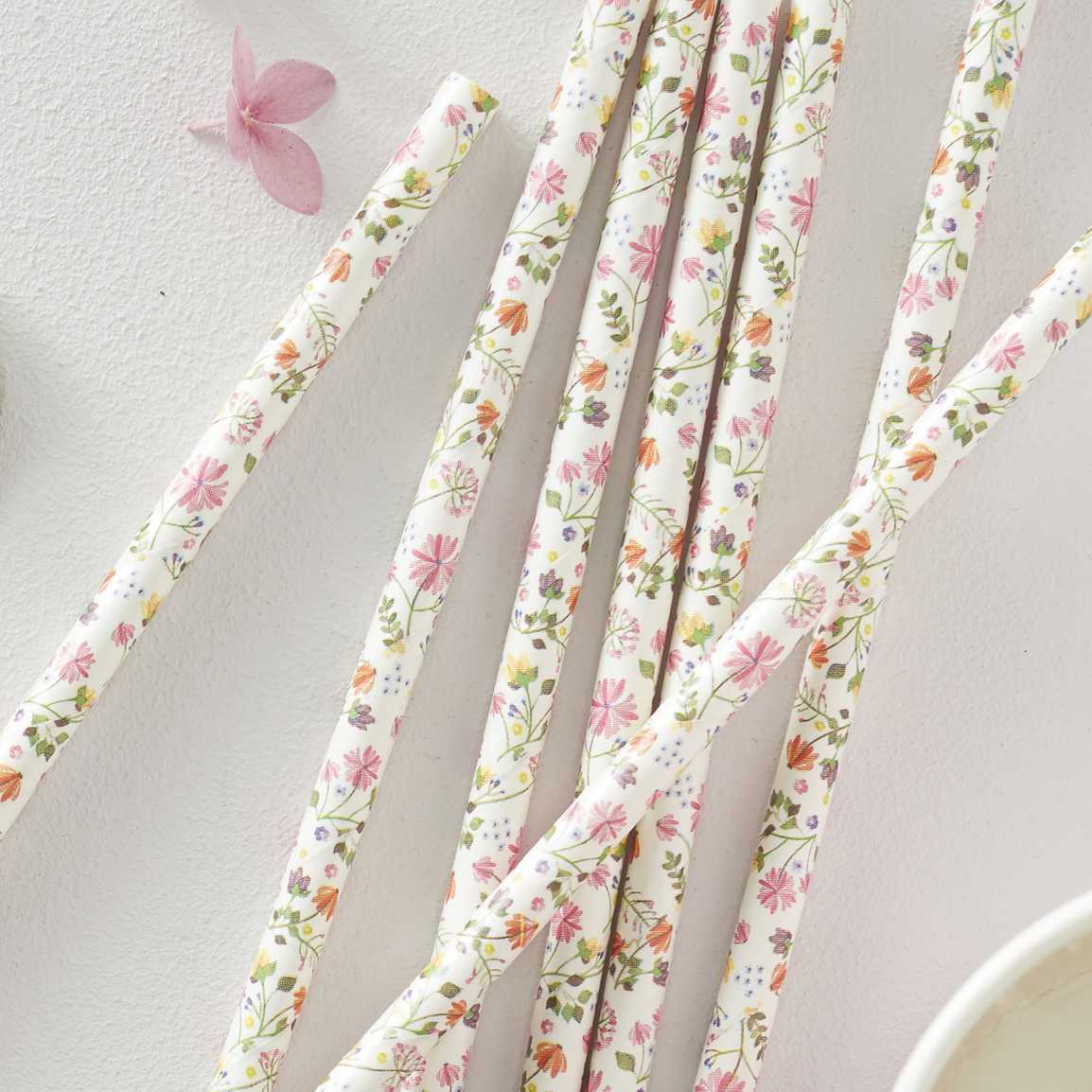Floral Paper Straws - Ditsy Floral
