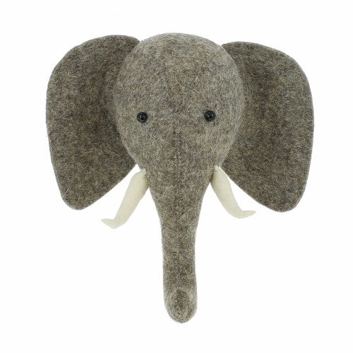 Elephant Head with Trunk Up (semi)