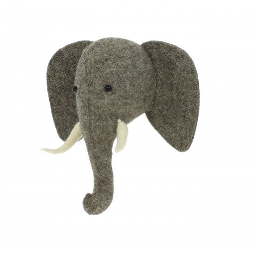 Elephant Head with Trunk Up (semi)2