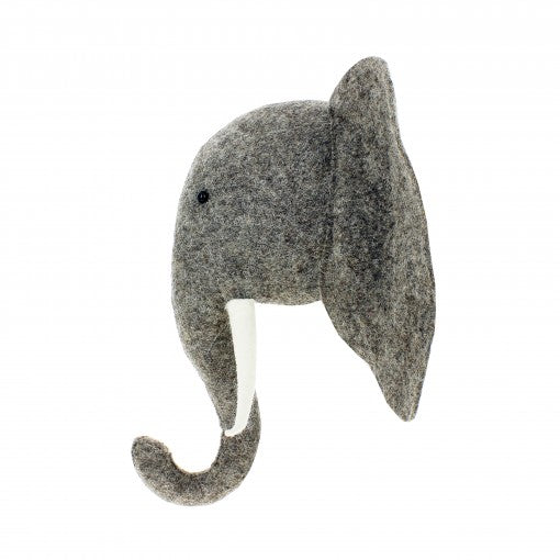 Elephant Head with Trunk Up (semi)4