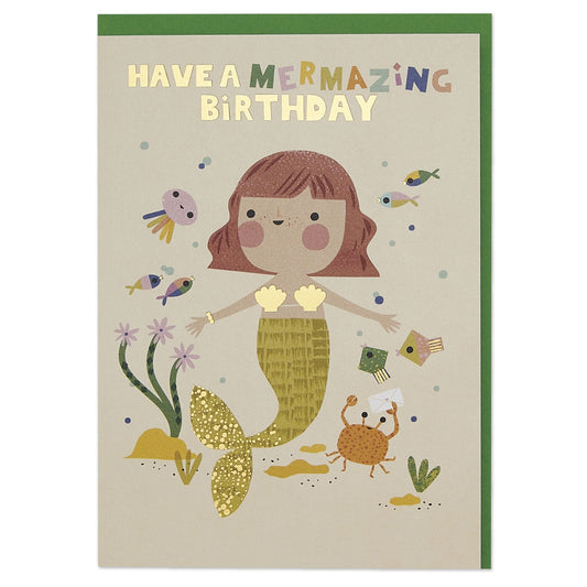 Mermaid card - Muddy Boots Home UK
