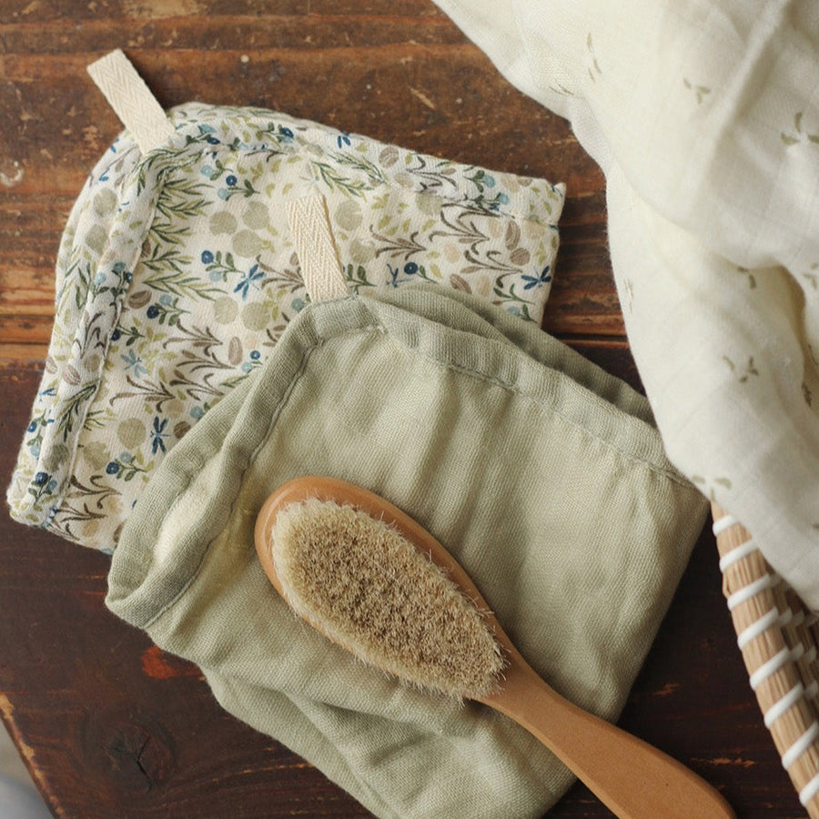 Organic Baby & Toddler Washcloths Set Of 2 - Riverbank