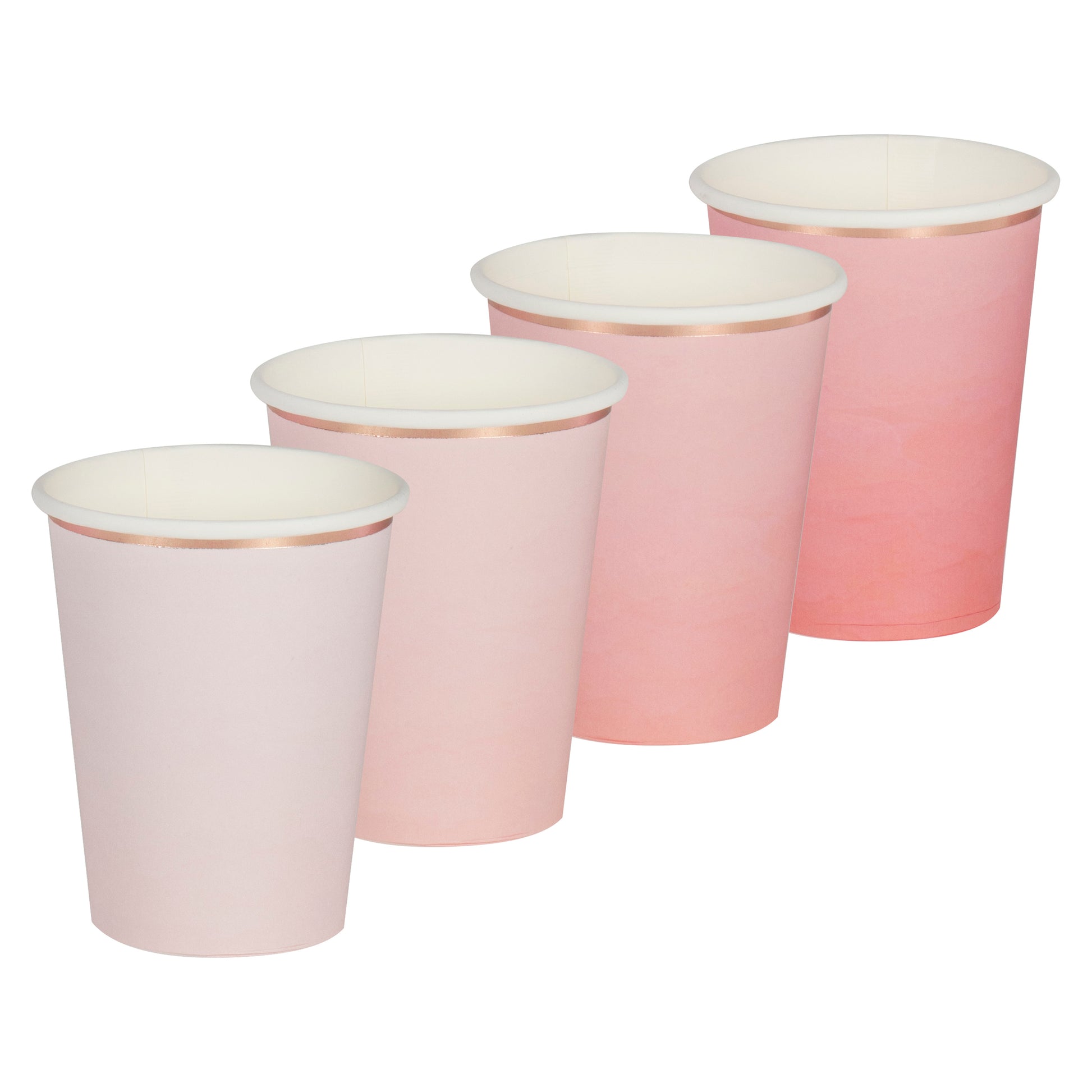 Ombre Pink Paper Cups - Muddy Boots Home UK