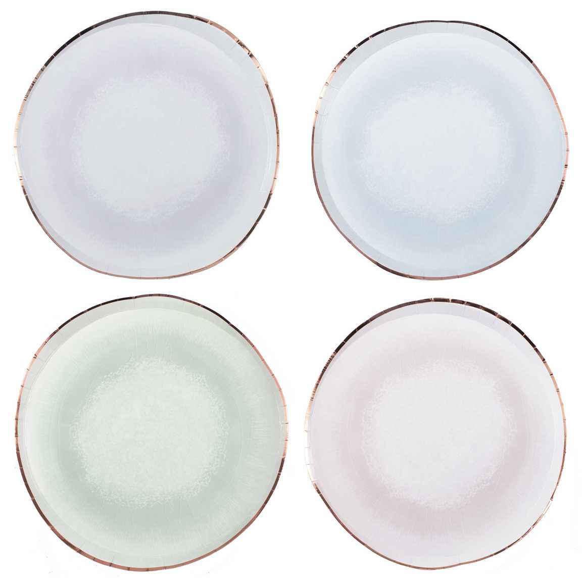 Reactive Glaze Pastel Watercolour Plates
