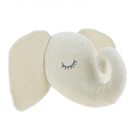 Mini Velvet Sleepy Elephant - Cream2