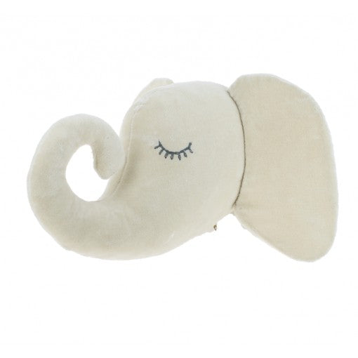 Mini Velvet Sleepy Elephant - Cream3