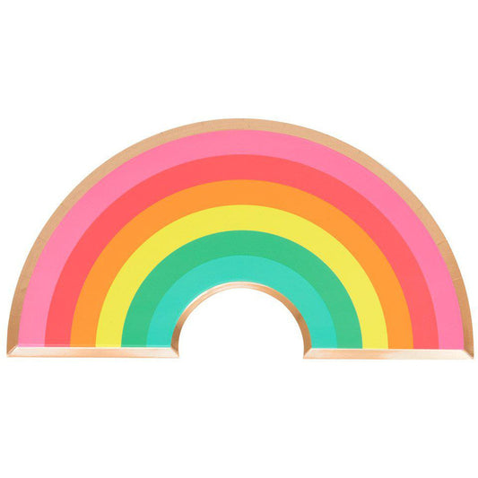 Oh Happy Day Rainbow Plates - Muddy Boots Home UK