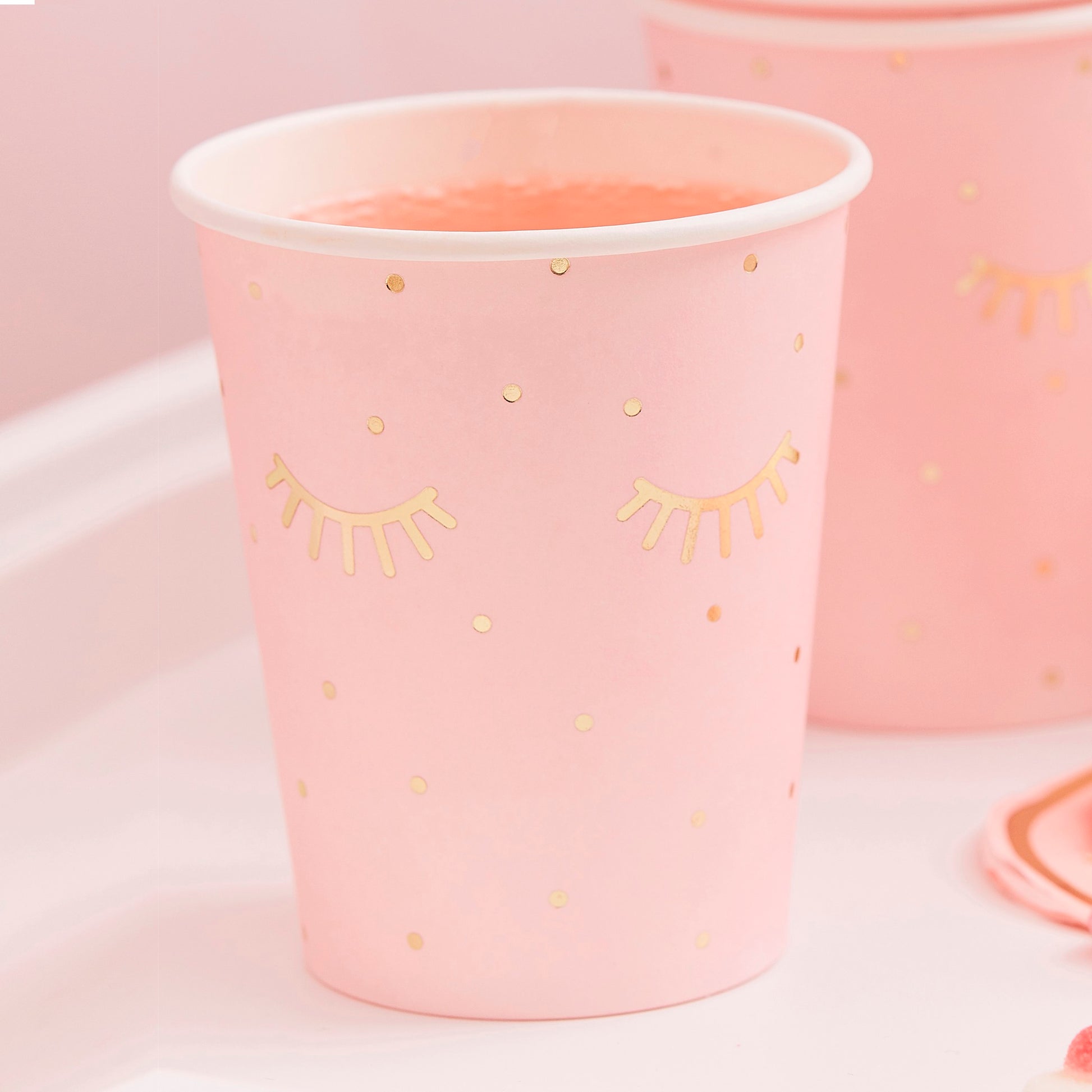 Pink Pamper Party Paper Cups - Muddy Boots Home UK