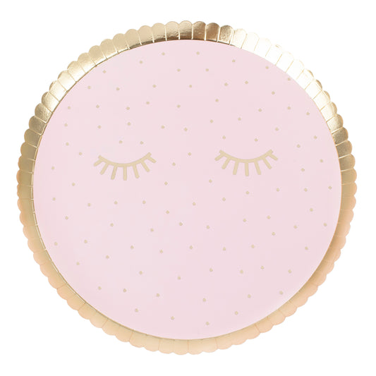 Pink Pamper Party Paper Plates - Muddy Boots Home UK