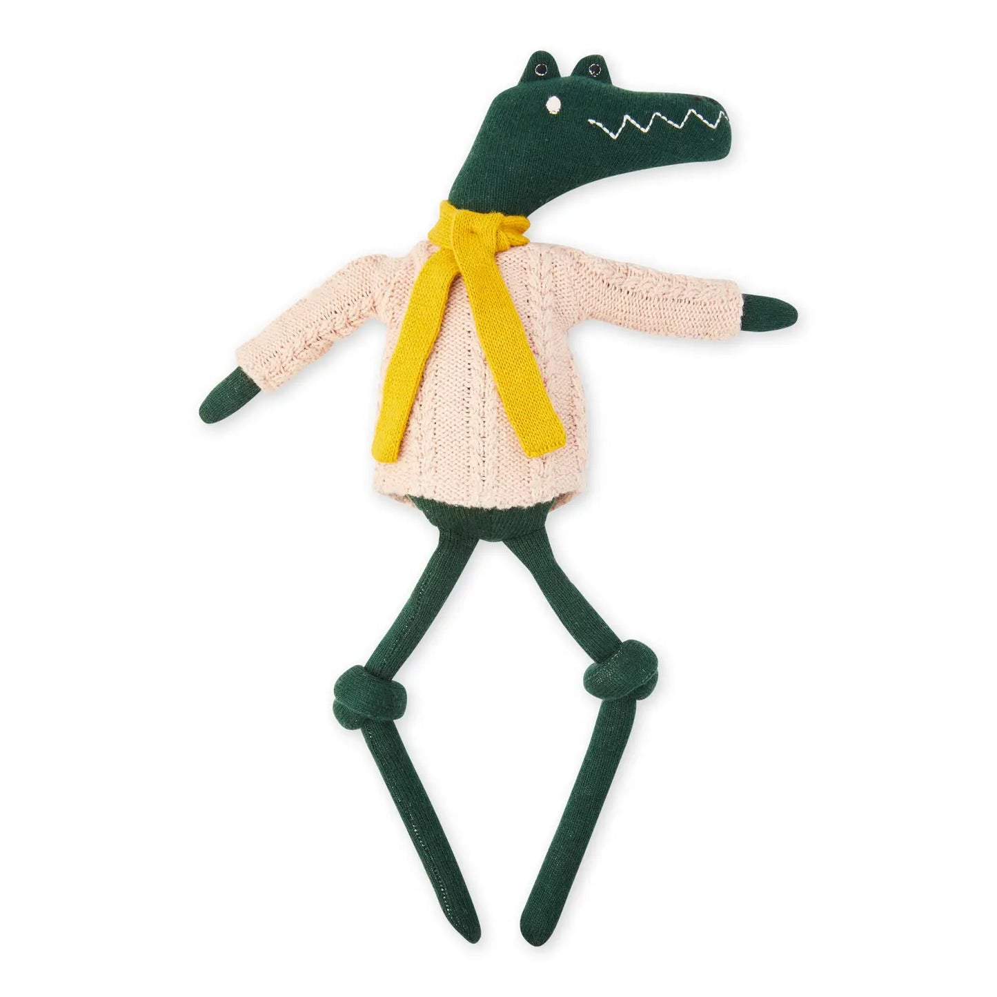 Cotton Knit Stuffed Animal Ragdoll - Crocodile - Muddy Boots Home UK