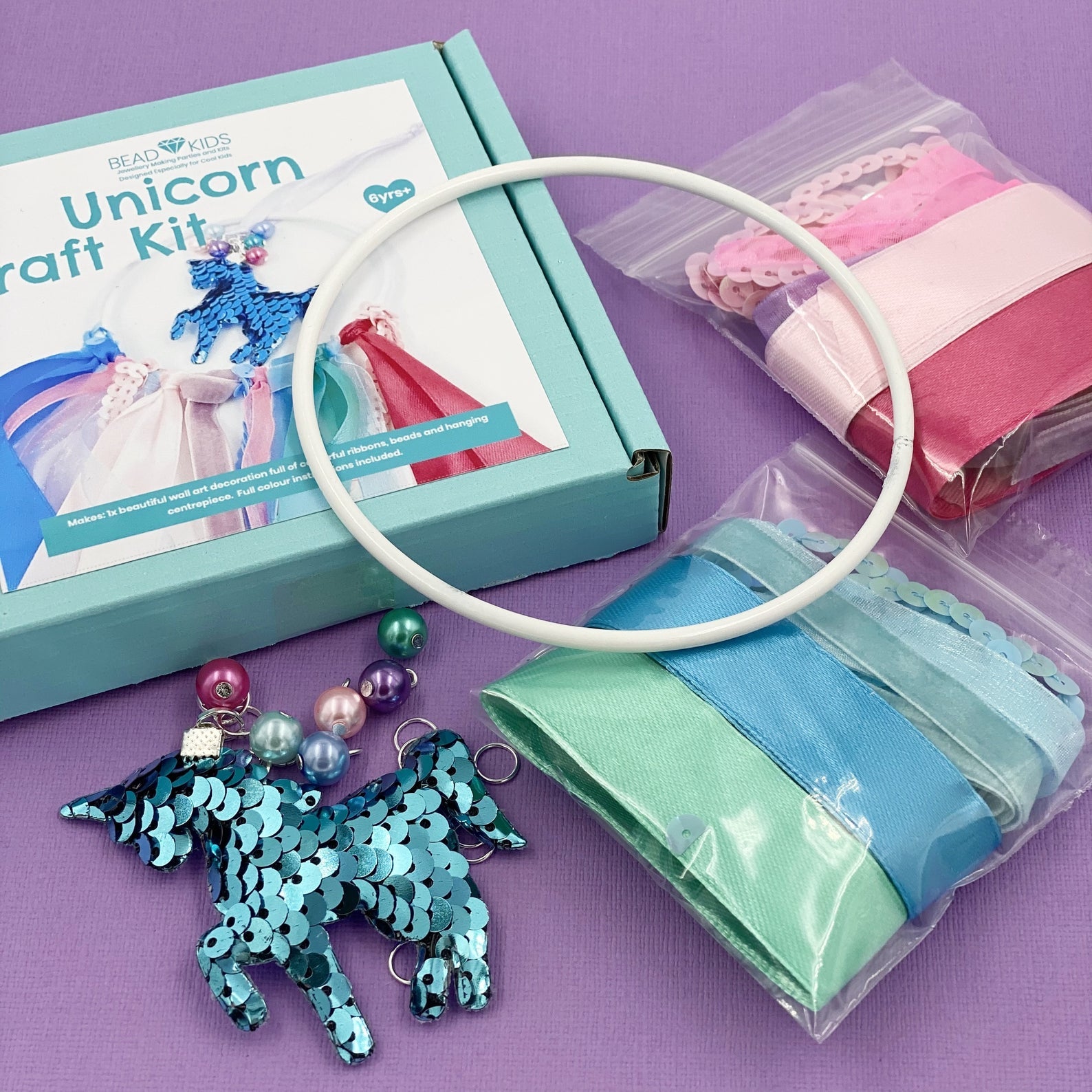 Unicorn Wall Art Dreamcatcher Craft Kit for Children
