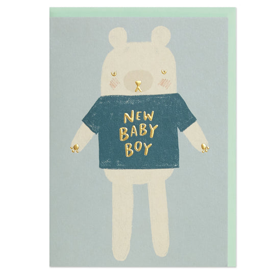 New baby boy Card - Muddy Boots Home UK