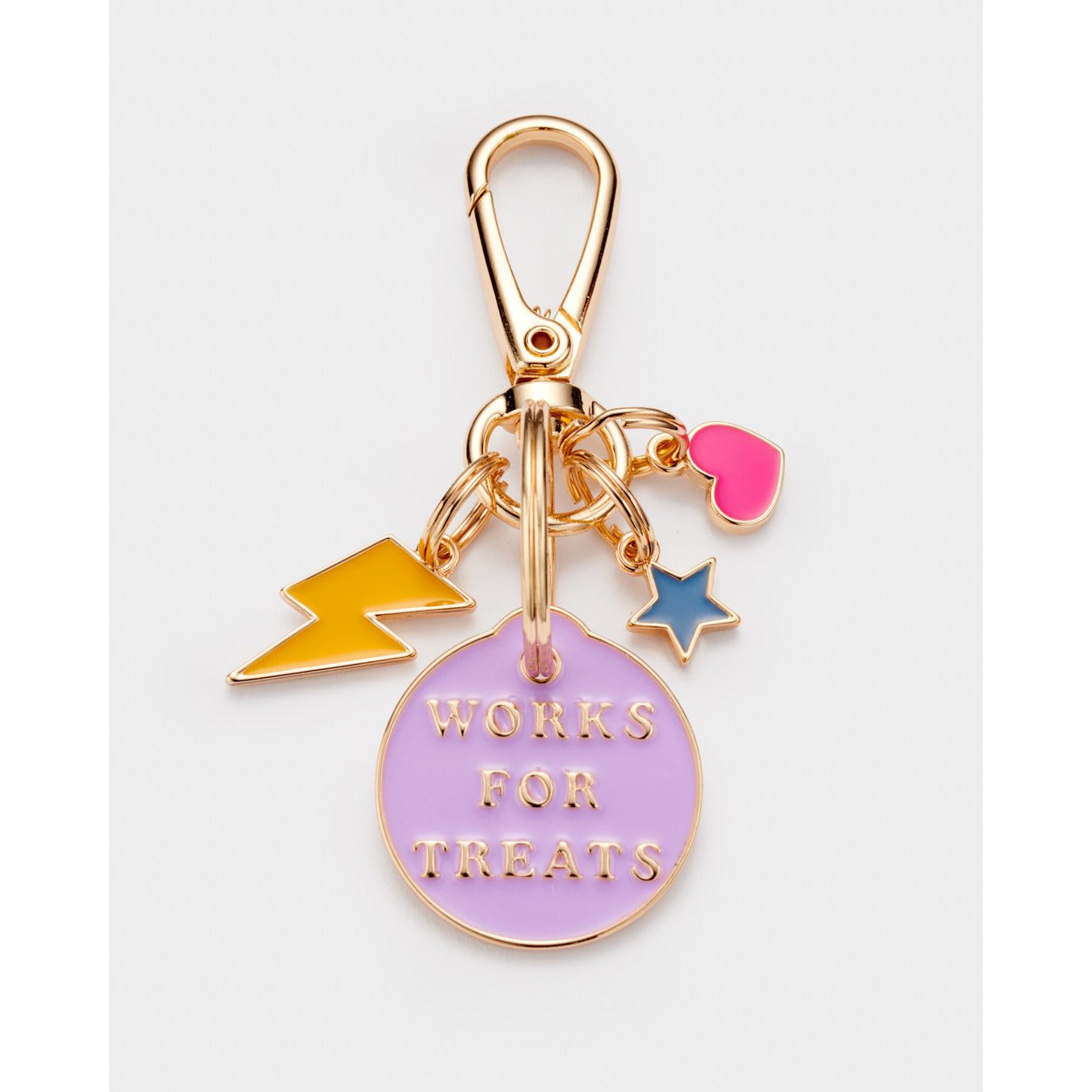 Works For Treats Dog Charm