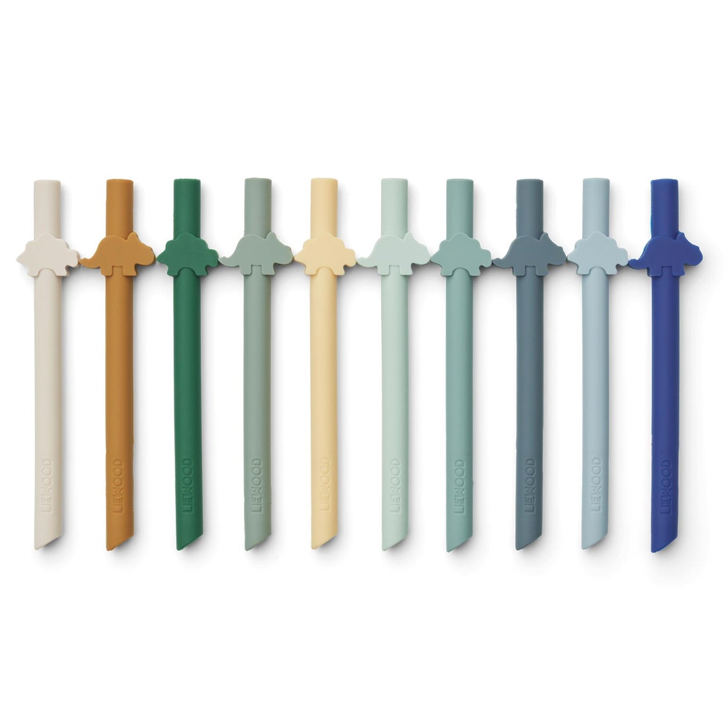 Liewood Straw 10-Pack Surf Blue Multi Mix