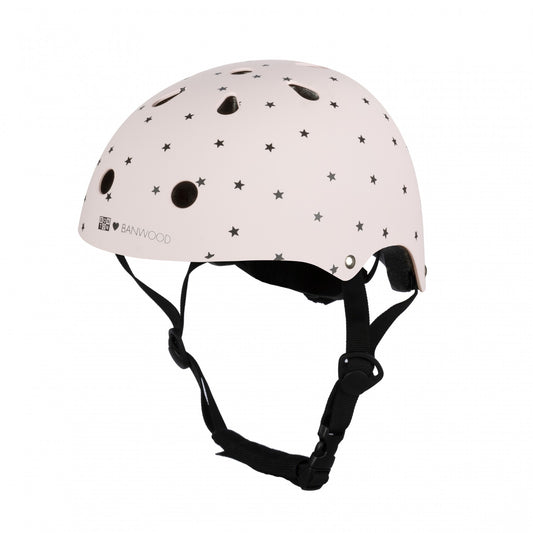 Banwood Kids Helmet - Bonton Pink Star LIMITED - Muddy Boots Home UK