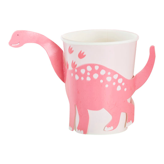 Pink Pop Out Dinosaur Paper Cup - Muddy Boots Home UK