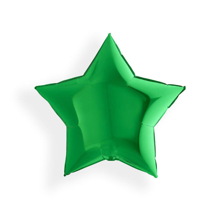 green-star-helium-foil-balloon