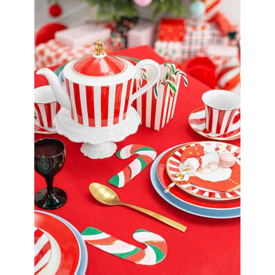 20pk Shaped Santa Claus Napkins
