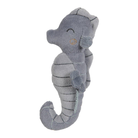 Little Dutch Rattle toy Seahorse - Ocean blue - Muddy Boots Home UK