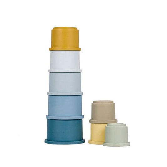Little Dutch Stacking Cups Blue - Muddy Boots Home UK