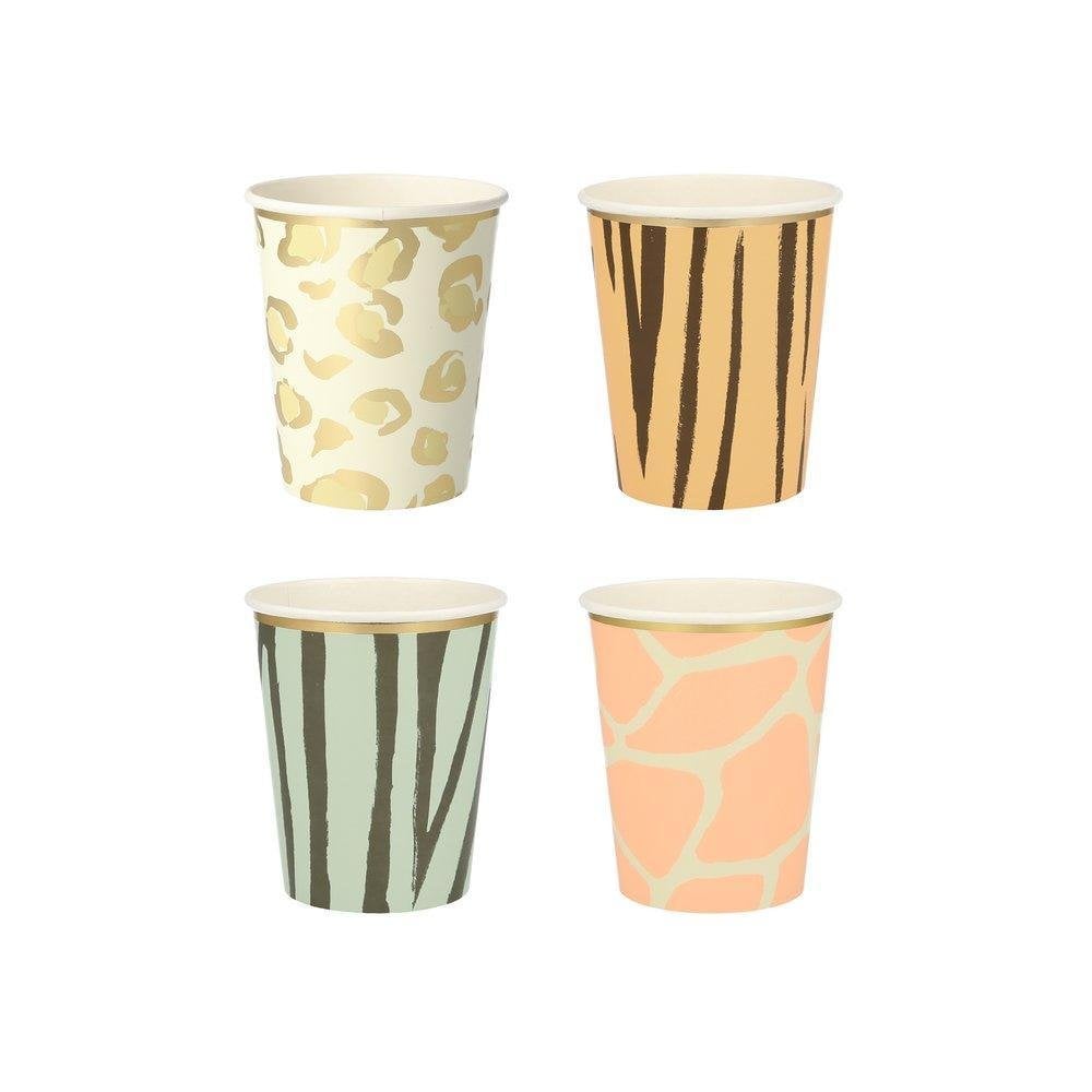 Safari Animal Print Party Cups - Muddy Boots Home UK