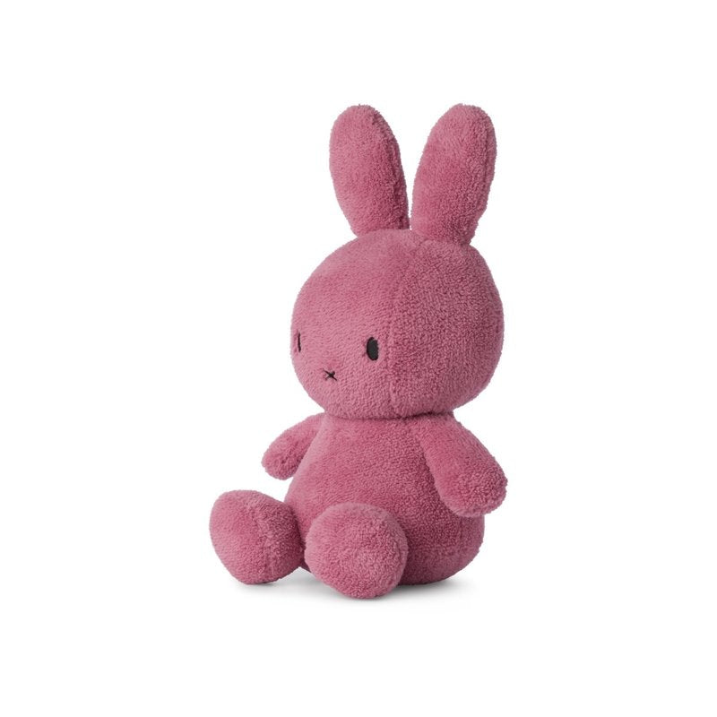 Miffy Sitting Terry Raspberry Pink - 33cm - Muddy Boots Home UK