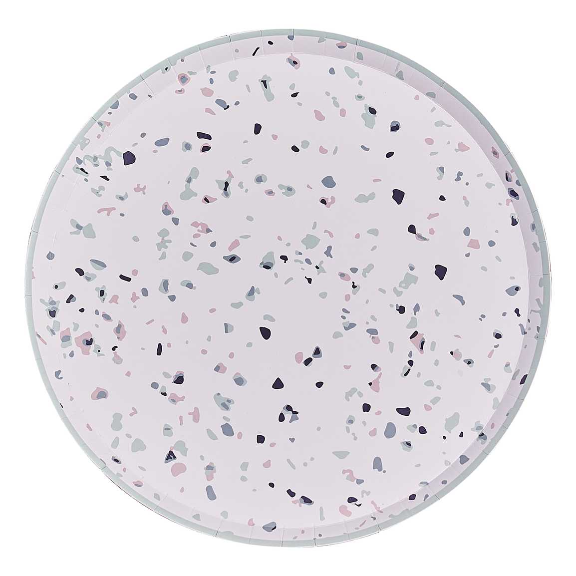 Terrazzo Print Paper Plates - Muddy Boots Home UK