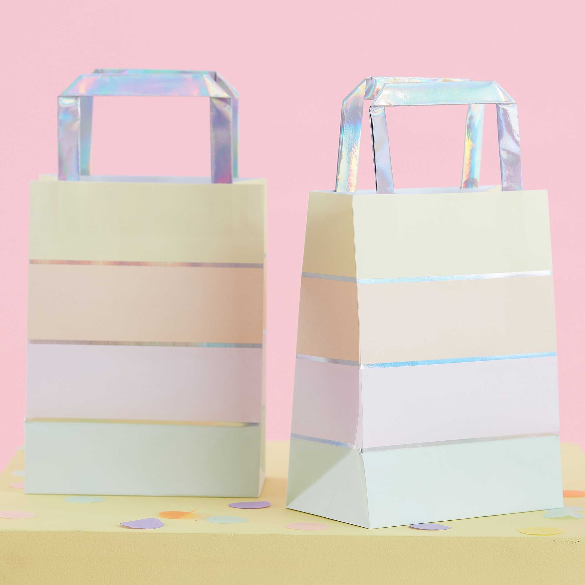 Iridescent and Pastel Paper Party Bags - Muddy Boots Home UK