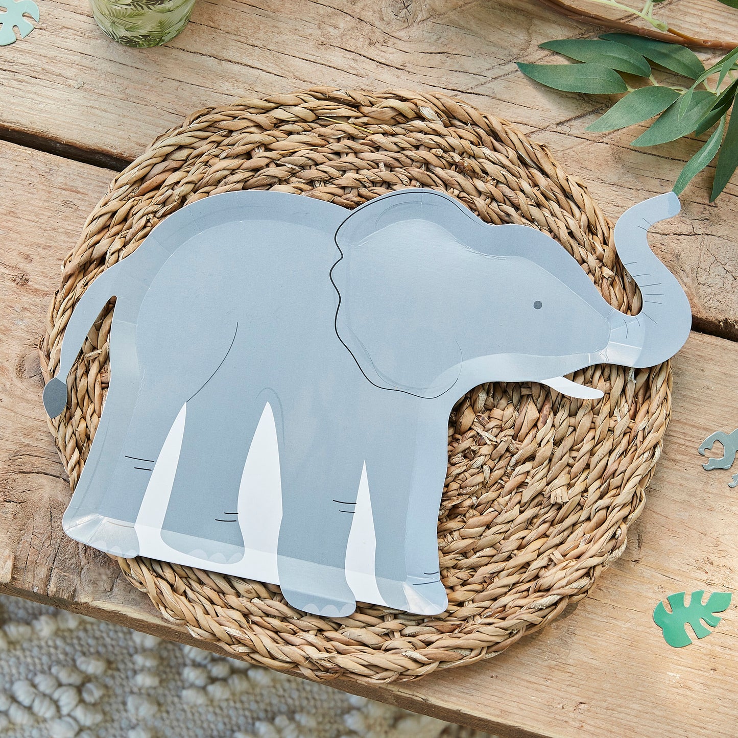 Elephant Paper Plates - Muddy Boots Home UK