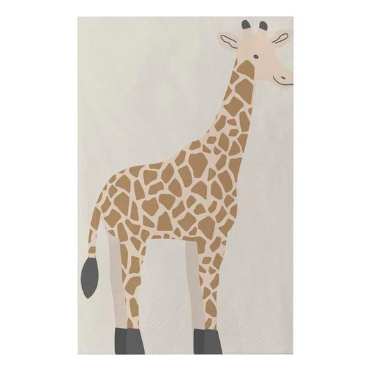 Eco Paper Giraffe  Napkins - Muddy Boots Home UK